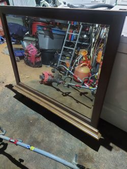 Vintage Large, Rectangular Mirror
