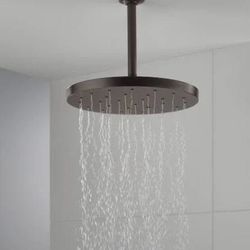 1 Brand new Delta universal showering component,  Venetian bronze, 12 inch round flex high pressure shower head for sale ‼️ 