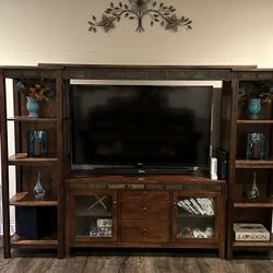 Large Entertainment Center - TV Stand Console 