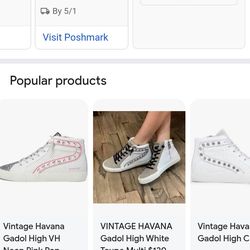 Vintage Havana Gado High Tops Size 8