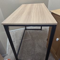 38” Rectangular Wood Computer / Writing Desk w/ Metal Frame – Brand New