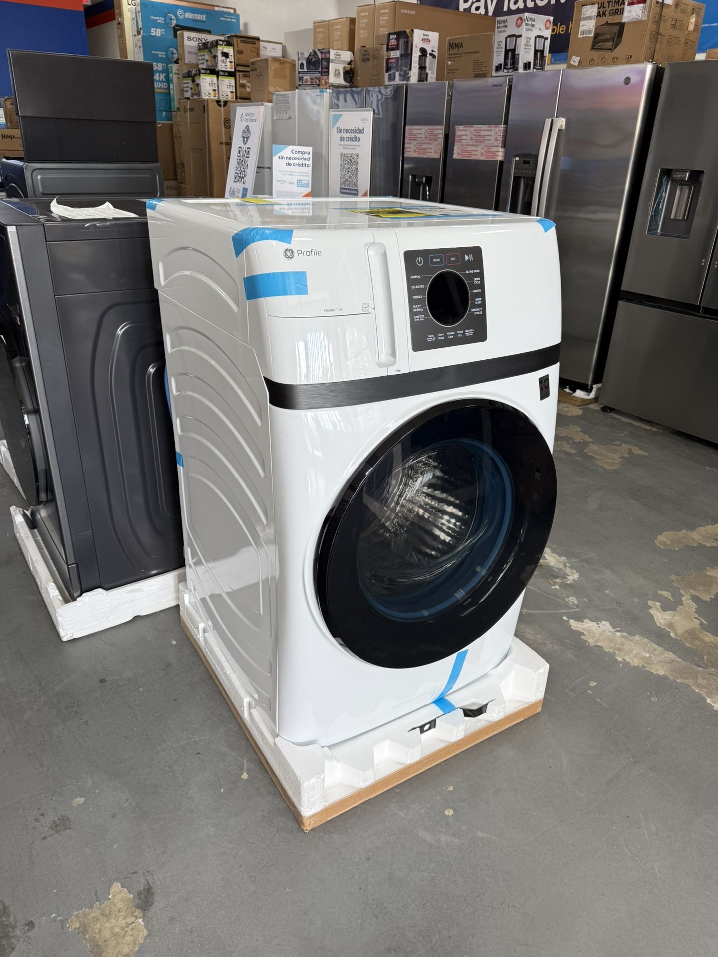 GE ALL IN ONE WASHER/ DRYER COMBO SET - 4.6 CUBIC FEET - VENTLESS for ...