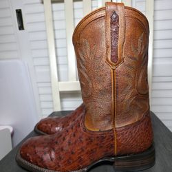 Cody James 1978 The Hayward Full Quill Ostrich Western Boots Men Size 9 D