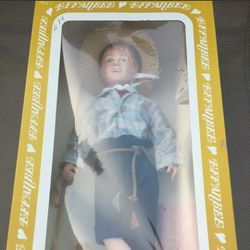 Vintage 1983 EFFANBEE Huck Finn Toy Vinyl Doll 7632 Mark Twain Series