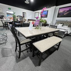 6 Pc Dining Table 