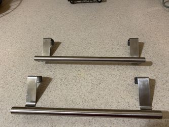 Over the door kitchen or bath towel holder