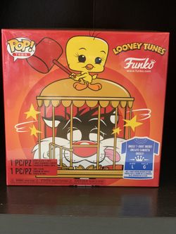 Funko Pop Looney Tunes Silverster And Tweety With Shirt Set