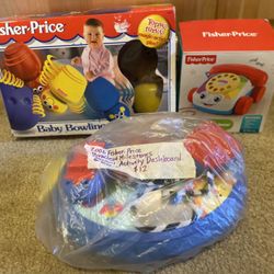 Fisher-Price Baby Toys: Driving, Bowling, Chatter Telephone, Items Added