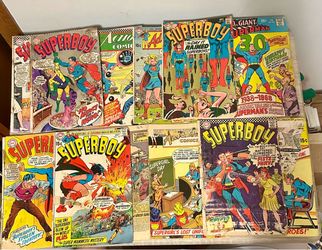 Vintage DC Comic Book Lot Silver Age 1960s Superboy Action Comics Superman