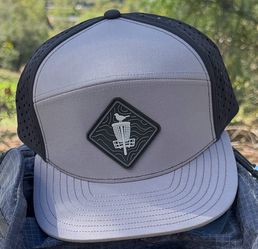 Topo Blackout Disc Golf Hat - Black/Grey