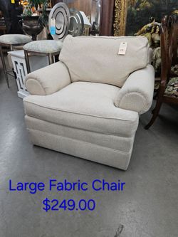 Large Upholstered Fabric Armchair We are located at 2811 East Bell road. Another Time Around Furniture.