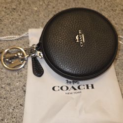 Coach Circular Coin Bag Charm 