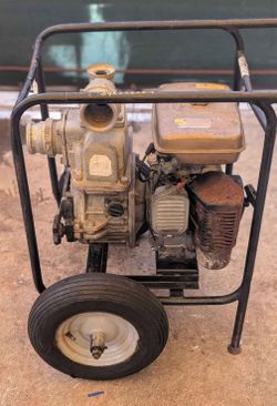Commercial water pump 4in koshin ktw80 powered by Wisconsin robin wi280 in
