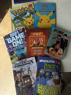 Gamer Pokemon Anime Minecraft Sports Kids Boys Books 