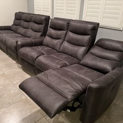 Living Spaces Reclining Sofa 