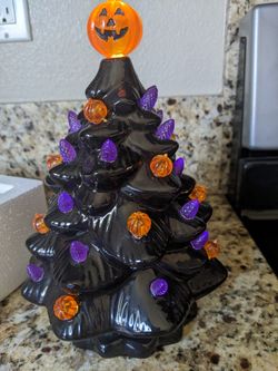 Halloween Ceramic Tree