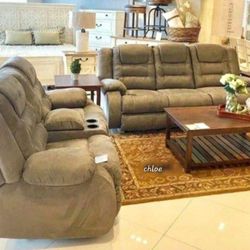 
÷ASK DISCOUNT COUPON😎 sofa Couch Loveseat  Sectional sleeper recliner daybed futon 》mca Cobblestone Reclining Living Room Set 