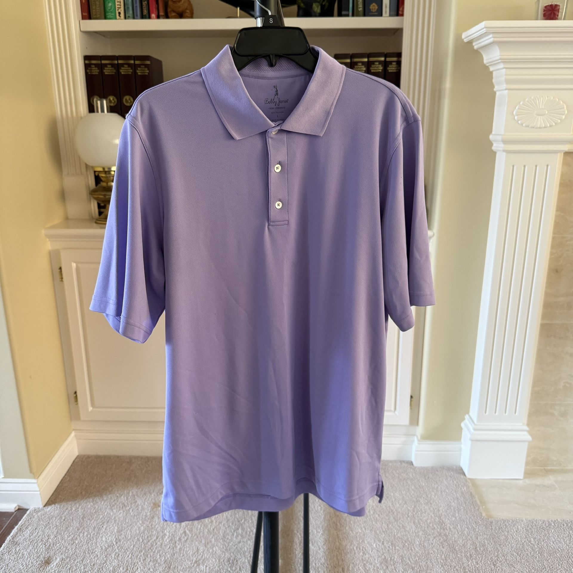Bobby Jones Purple Golf Short Sleeve Polo Shirt