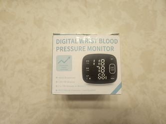 Portable Rechargeable Digital Blood Pressure Monitor With LCD Display NIB