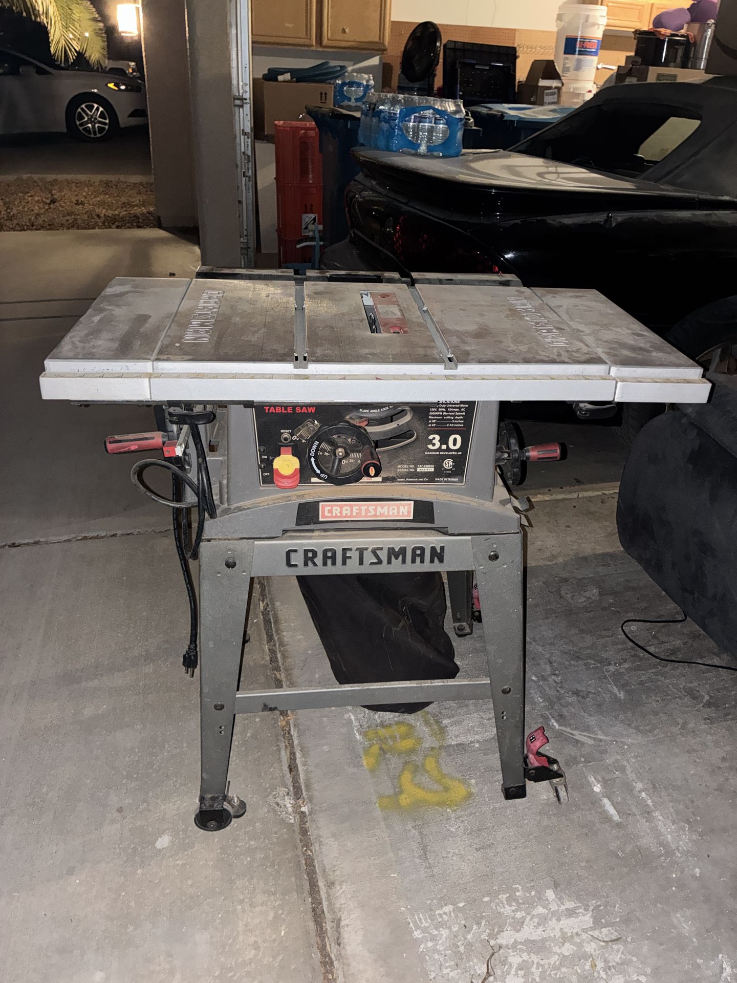 Craftsman 10-in Table Saw 3.0 HP Model 137.248830