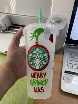 Grinch Starbucks cold cup