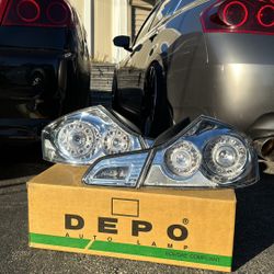 Infiniti G35/G37/Q40 Clear Tail lights 