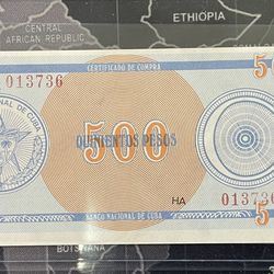 Cuba Coin,moneda ,papel Moneda ,certificado de Cambio