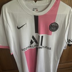 PSG pink and white jersey 