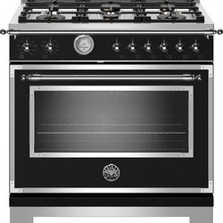 Bertazzoni Heritage Series  HERT366GASNET 36 Inch Freestanding Gas Range