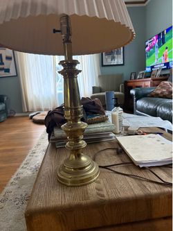 Brass table light