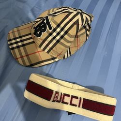 Gucci Headband And Burberry Hat