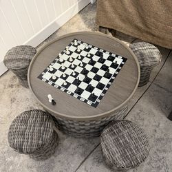 Gambit 5 Pc Outdoor Table With Stools