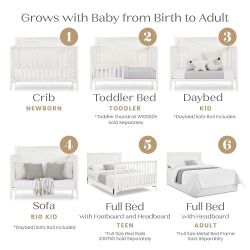 Baby Crib (Delta Children 6 In 1 Crib (Matress Included)