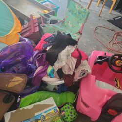 2 Large Baskets Girls Clothes