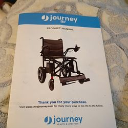 Brand New Journey Air Electric Wheelchair