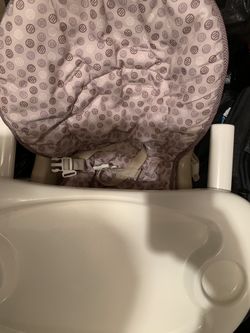 Baby high chair attaches on the chair