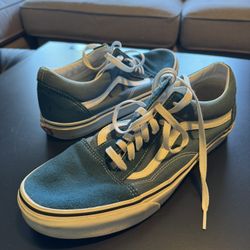 Vans Shoes Blue Suede