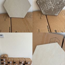 Makoto 10" x 11.5" Hexagon Matte Porcelain Tile in Tatami Beige