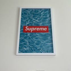 Official Framed Supreme Art SUPER RARE