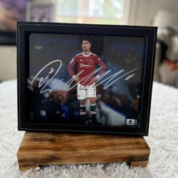 Authentic Christiano Leonardo Signed Framed 10x14  Photograph. Authenticated With COA. 
