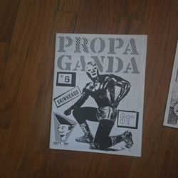 Propaganda Punk Zine Hollywood Punk Rock Zine 1982