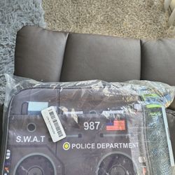 New Kids Lunch Bag With Water Bottle Swat Police Bag