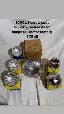 Narrow Spot And Sealed Beam Lamps