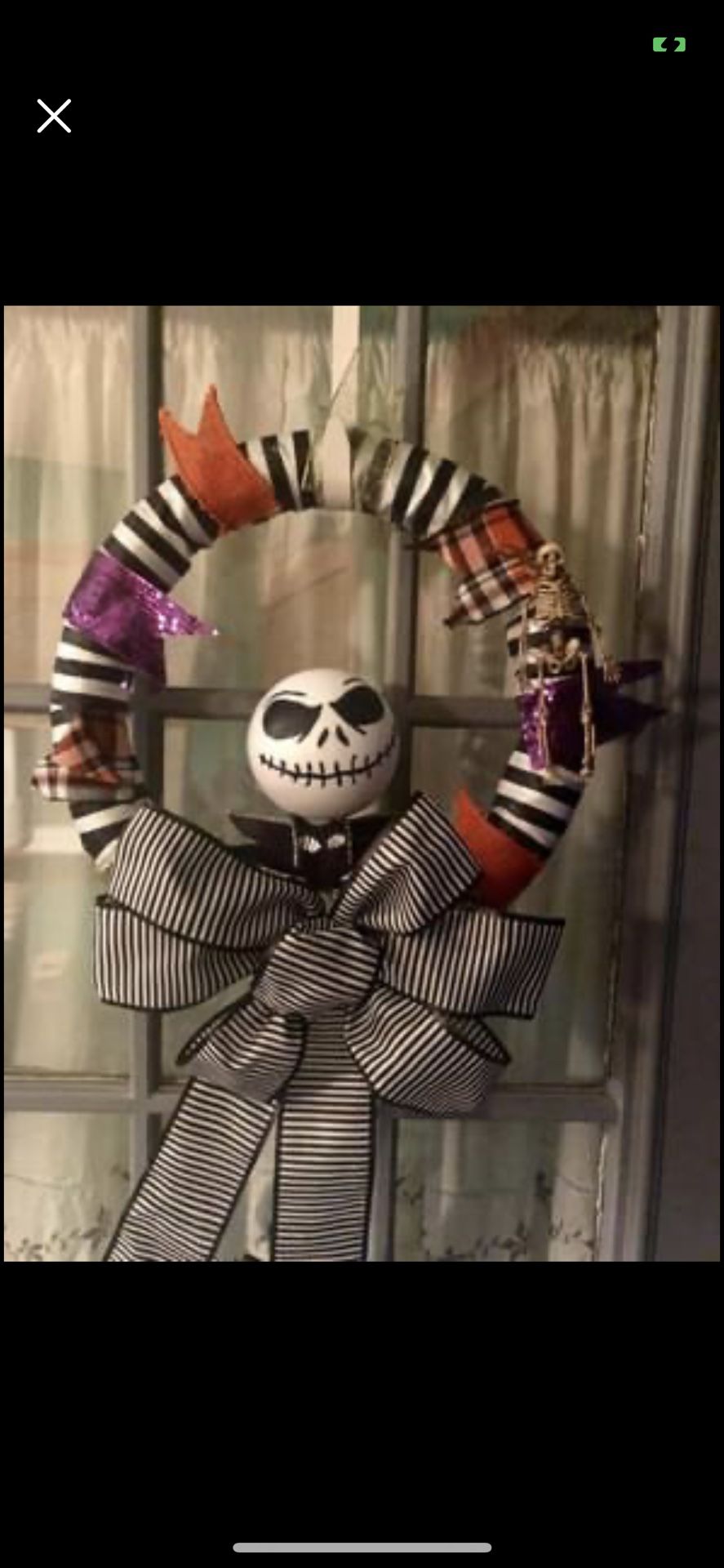 Jack Skellington Halloween Wreath