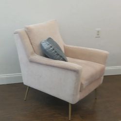 Two Pink Accent Chairs 