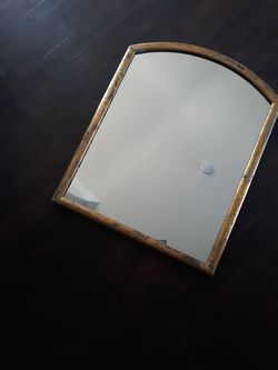 Gold leafed mirror