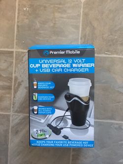 Beverage warmer and car charger in one