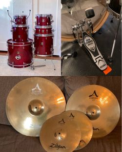 Drum Set Grestch Zildjian Tama OBO