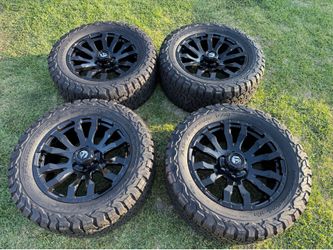 (4) 20” Fuel Wheels 33x12.50R20 Bfgoodrich All Terrain