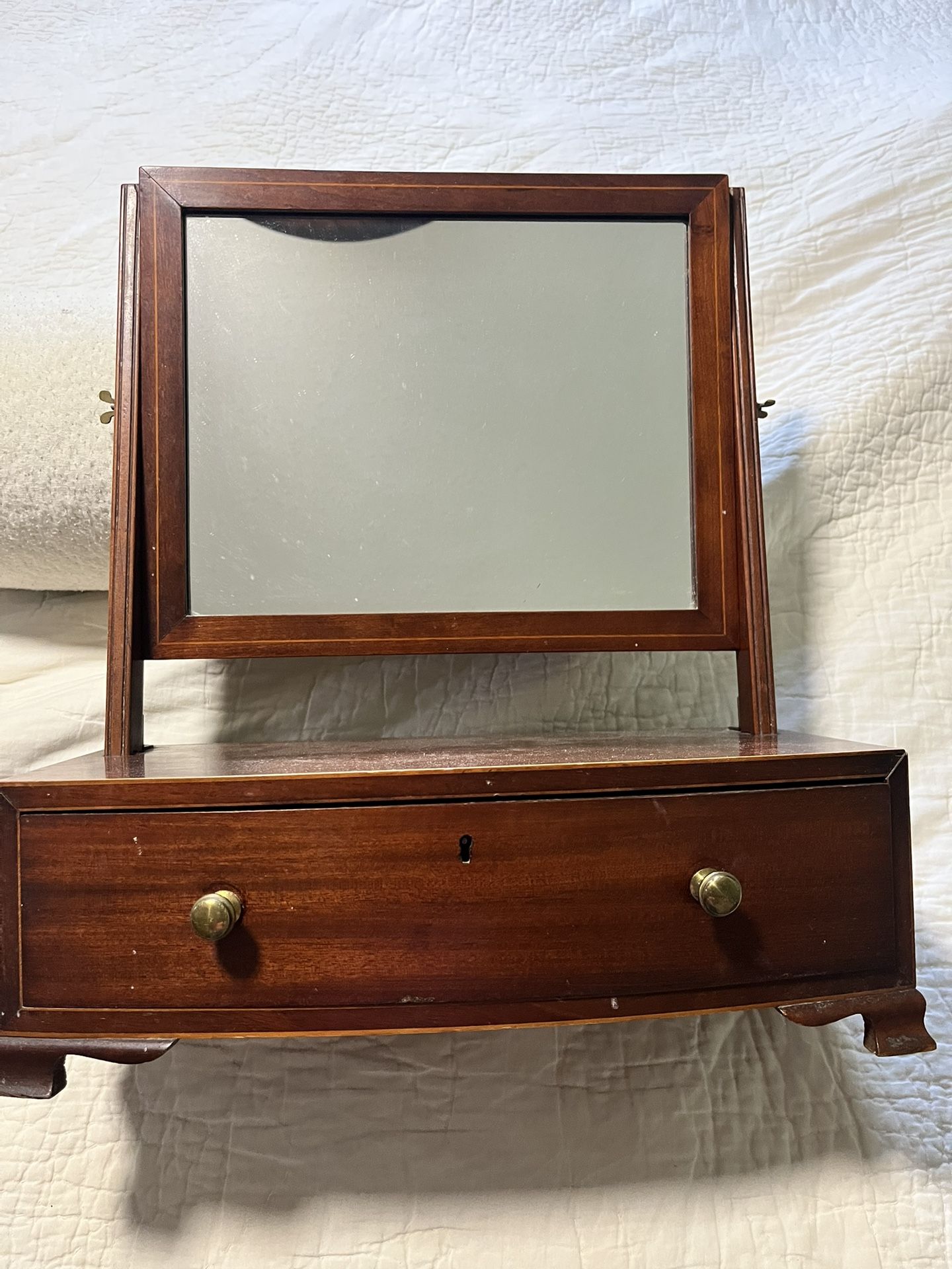 Mirror Shaving Secret Compartment Vintage